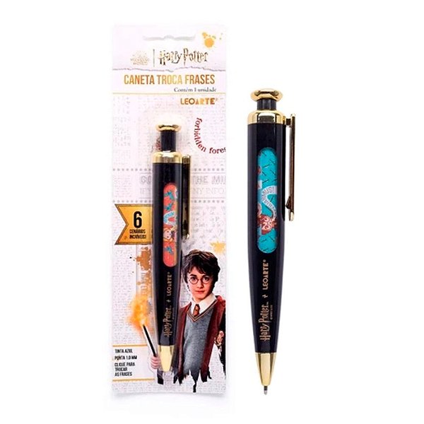 Caneta Esferográfica Troca Frases LeoArte Harry Potter - Caneta Esferográfica
