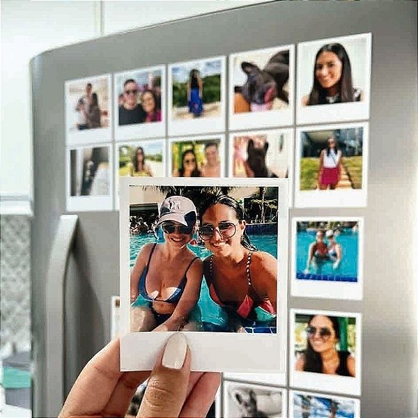 Foto Polaroid sem Legenda com Imã 7,5x10 em Papel Fotográfico Profissional