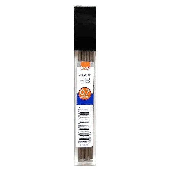 Grafite HB 0.7 mm com 12 Minas - Brw