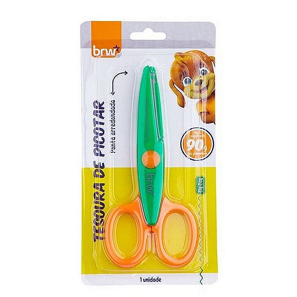 Tesoura de Picotar Onda Brw TE1001
