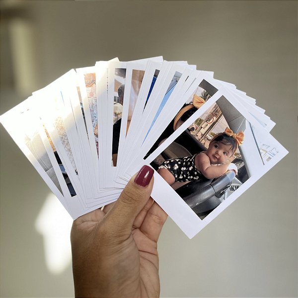 kit c 20 Fotos Polaroid 7,5x10 Cm em Papel Fotográfico Profissional