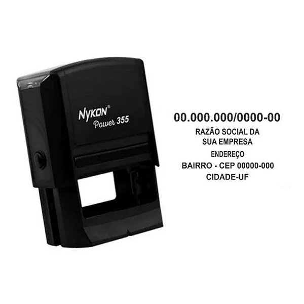 Carimbo Automatico personalizado 40x60mm ref N 355