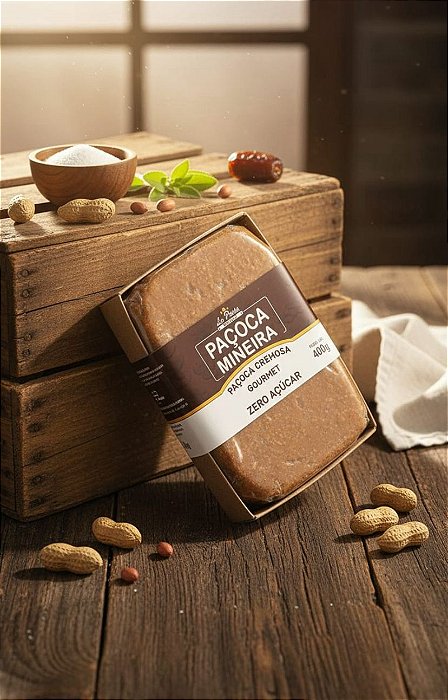 Paçoca Mineira em Barra - Zero Açúcar 400g