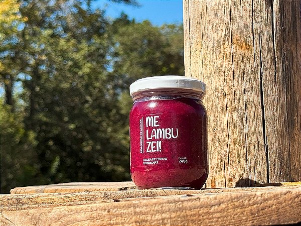 Geleia frutas vermelhas ZERO - ME LAMBUZEI - 240g