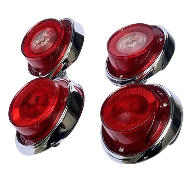 Kit Lanterna Traseira Caravan Alumínio Cromado