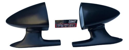 Par Retrovisor Cônico Concha Opala SS Preto Eletroestático