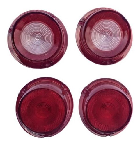 Kit Lentes Lanterna Traseira Opala Caravan 1975 Até 1979