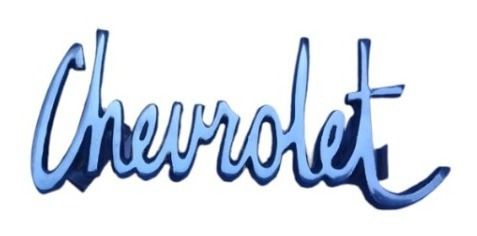 Emblema Chevrolet Grade Dianteira C10 / C14 C15 / Veraneio Alumínio Polido