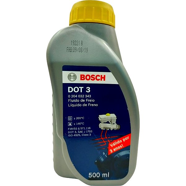 Óleo de Freio DOT 3 500ml