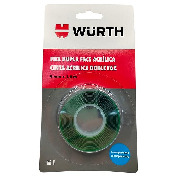 Fita Dupla Face Acrílica 9mm x 1,5m