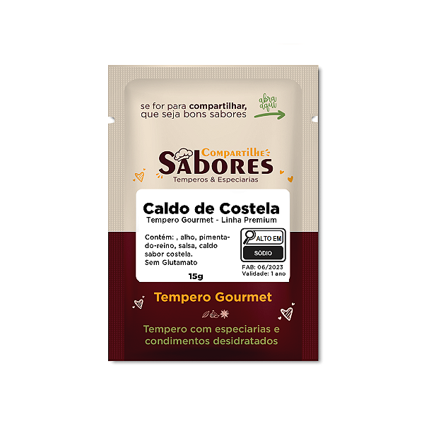 Caldo de Costela Premium - Sem Glutamato