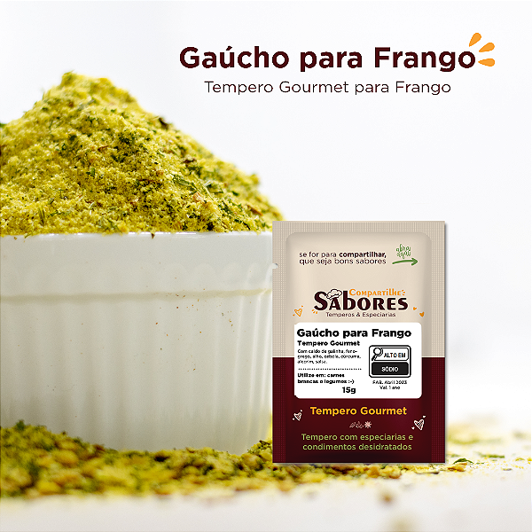 Tempero Gourmet para Frango - Gaúcho 15g