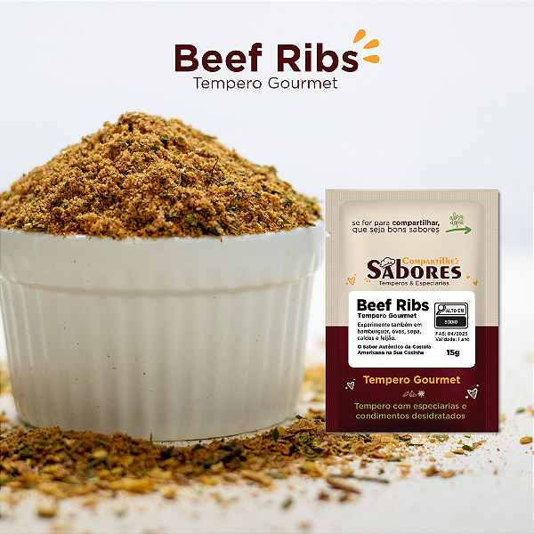Beef Ribs - Tempero Gourmet Costela Americana - 15g
