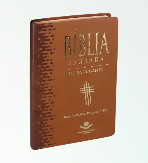 Bíblia Sagrada N.T.L.H Letra Gigante - Marrom Claro