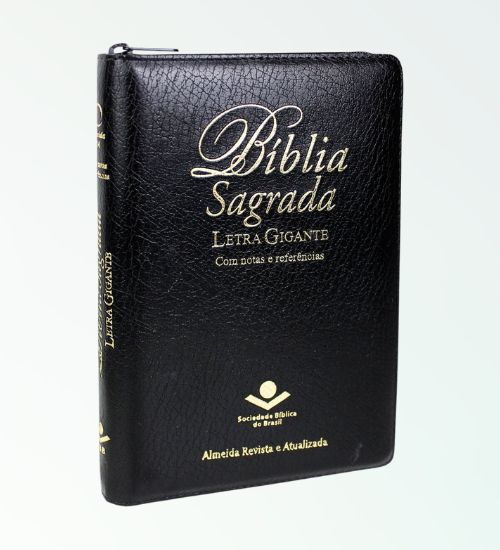 Bíblia Sagrada Letra Gigante Com Zíper