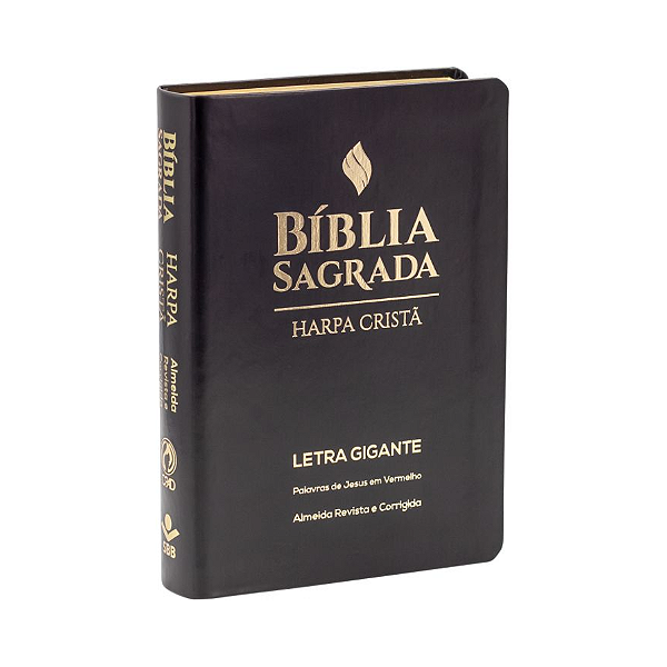 Biblia ARC com Harpa Cristã - Capa Luxo Preto