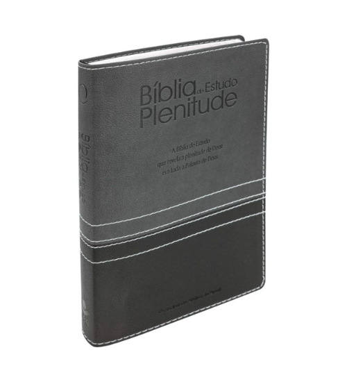 Biblia de Estudo Plenitude - Cinza Escuro