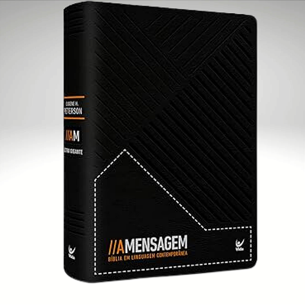 Biblia A Mensagem | Letra Gigante | Capa Luxo Preta