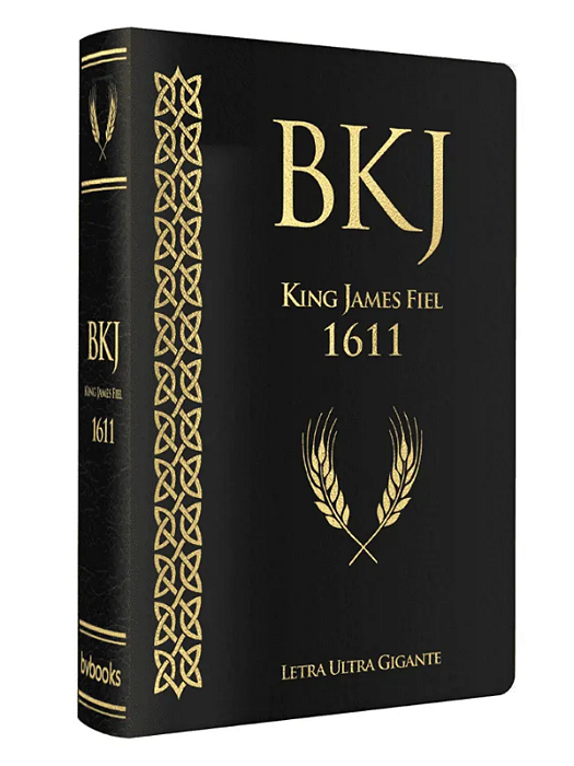 BIBLIA KING JAMES FIEL 1611 - ULTRAGIGANTE PRETO LUXO