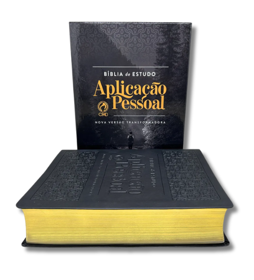 BIBLIA DE ESTUDO APLICACAO PESSOAL GRANDE LUXO PRETA (NVT)