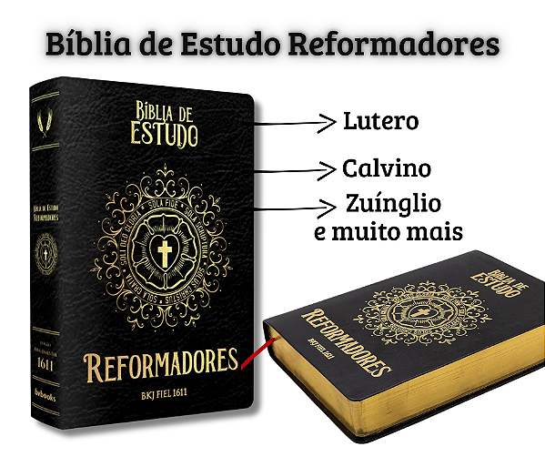 Bíblia de Estudo Dos Reformadores -  CAPA PRETA BV BOOKS