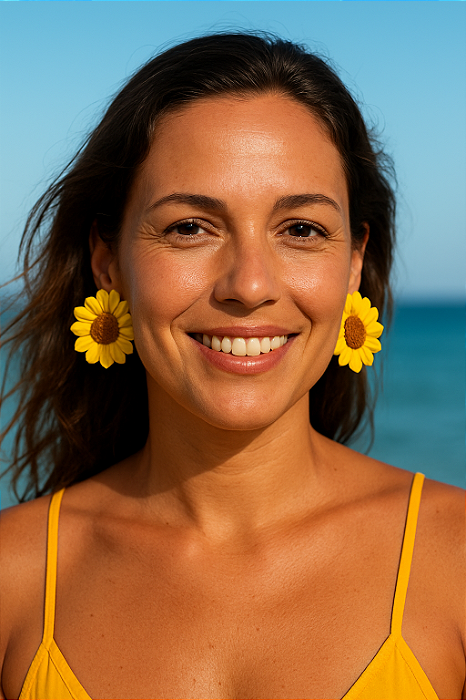 Brinco de Girassois Van Gogh G