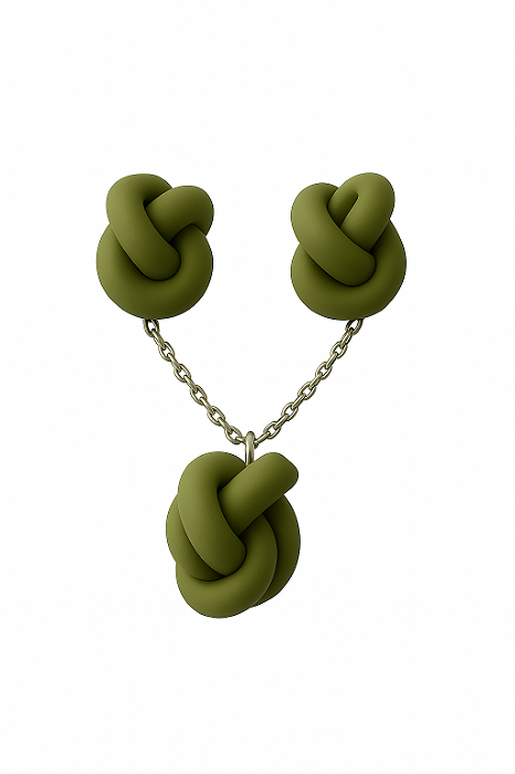 Conjunto Brinco e Colar Autoamor