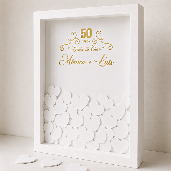 Quadro de Assinaturas - Bodas de Ouro