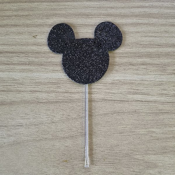 Topo para Docinhos - Mickey com brilho (6 Unidades)