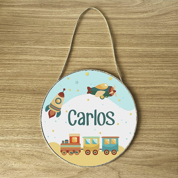 Placa para Porta da Maternidade tema Brinquedos