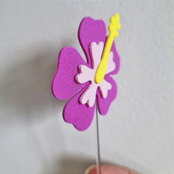 Topo para Docinhos - Flor em camadas de EVA