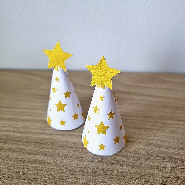 Chapéu pequeno decorativo para doces ou mesa (vários temas) - com 12 unidades