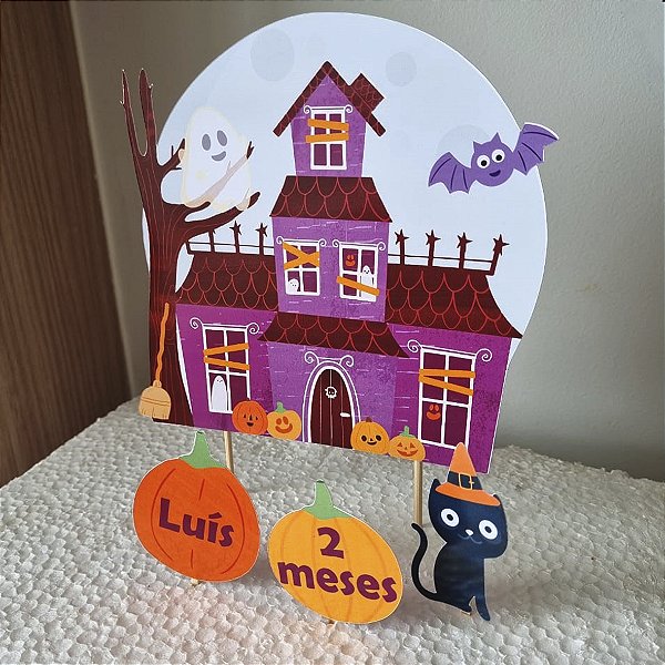 Topo de Bolo no Tema Halloween