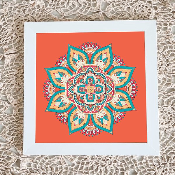 Quadro Decorativo Mandala Pétalas