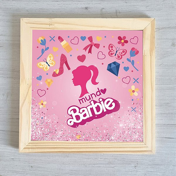 Quadro Infantil Decorativo Barbie