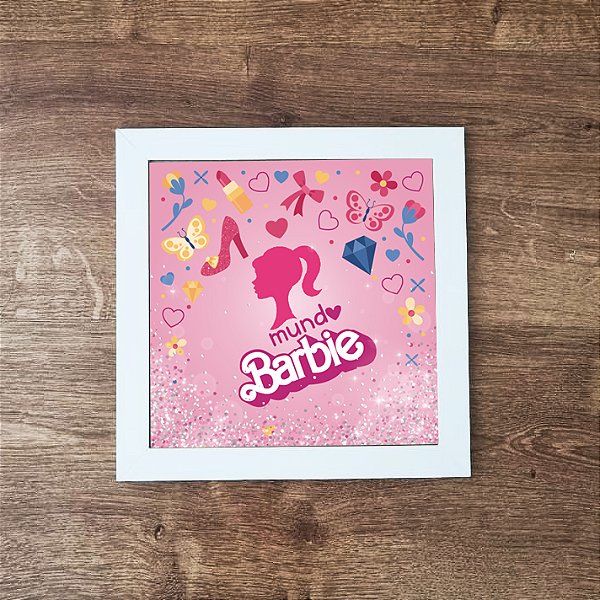 Quadro Infantil Decorativo Barbie