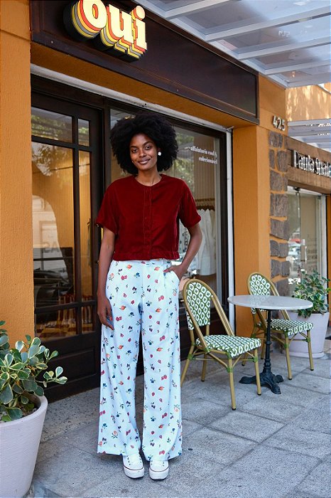Calça wide clericot