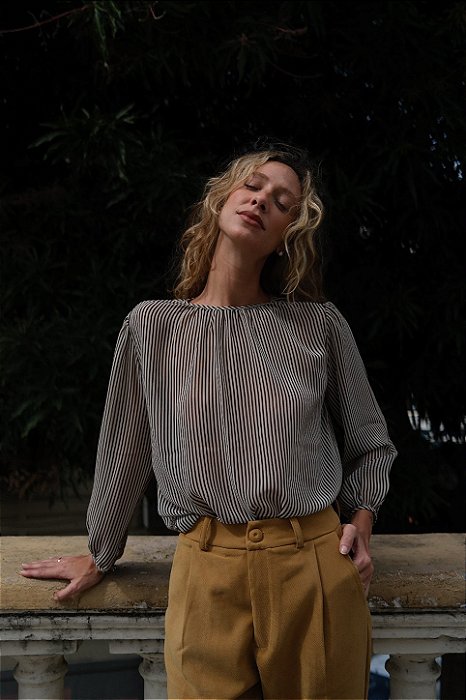 Camisa nasci charmosa listras PB