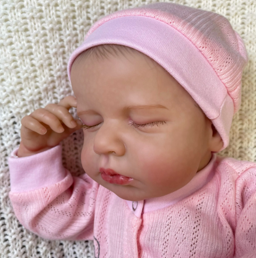 Boneca Bebe Reborn Menina Recém Nascida Dormindo