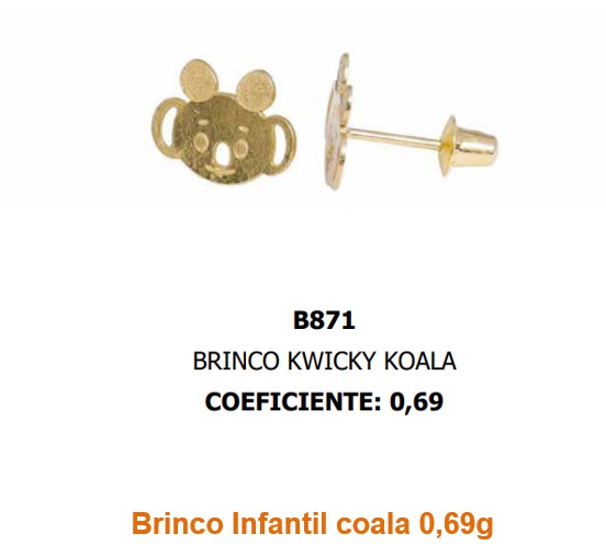 BRINCO 0,69G KOALA