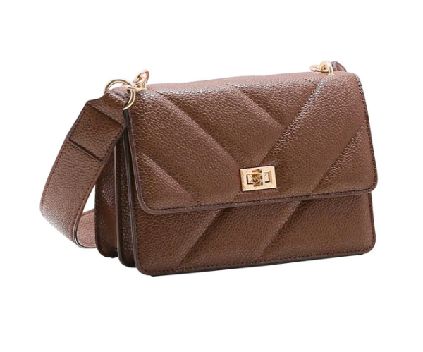BOLSA CHENSON CAFE MATELASSE VERNIZ REF CG83788