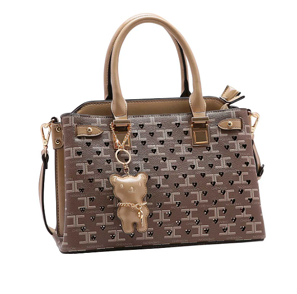 BOLSA CHENSON MONOGRAMA CRISTAL CG837410 NATURAL