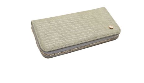 CARTEIRA CHENSON MINI CROCO CG15203 CINZA