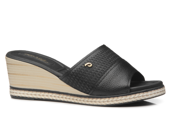 CHINELO PEGADA FEM BURNISHED PRETO 233901-08
