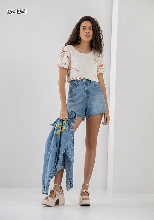 BLUSA LEZ A LEZ T.RAYON BALI/T.POLY MARO P LIBELULAS