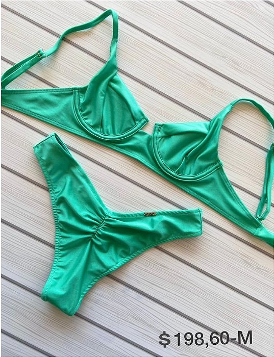 BIQUINI CARMELA ARO VERDE AGUA M - OXUA