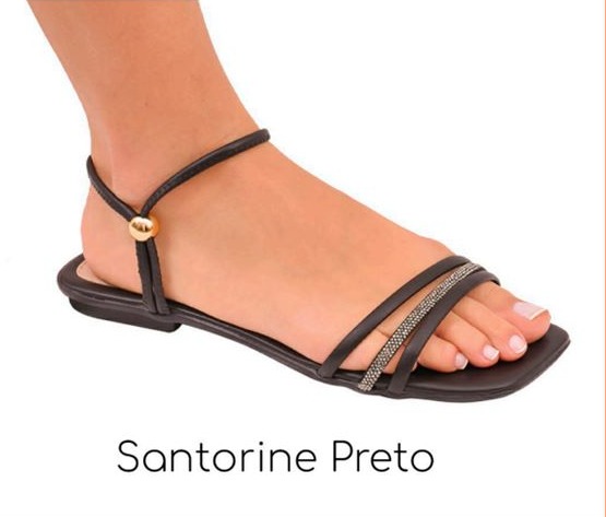 SANDALIA MARIA ISABEL PRETO STRASS REF 43.191SA
