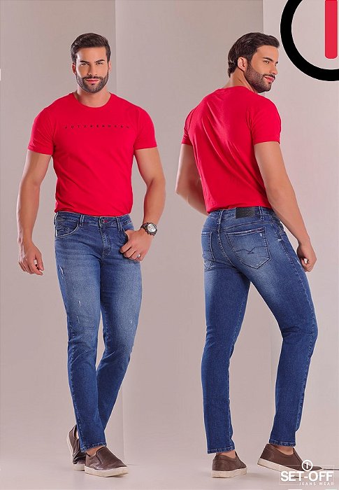 CALCA JEANS MASC SET OFF SKINNY 005538