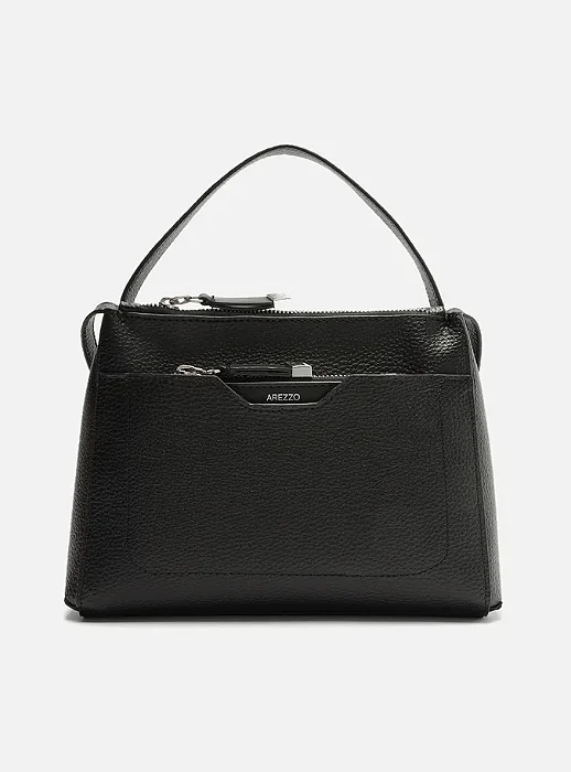 BOLSA TOTE AREZZO COURO PRETO CROCO