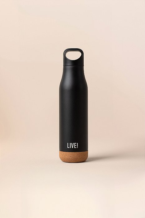 GARRAFA TERMICA LIVE ALL IN ONE 500ML - NOIR BLACK